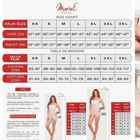 Maria E Fajas 9235 Colombian Body Shapersize 3XL - Picture 7 of 10